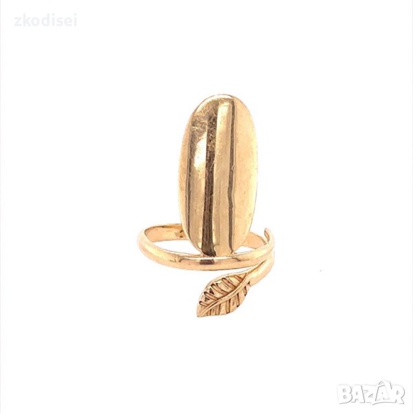 Златен дамски пръстен 2,87гр. размер:54 14кр. проба:585 модел:18271-1, снимка 1