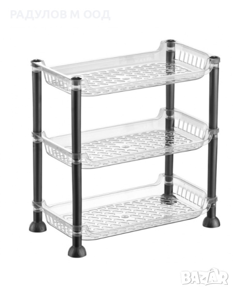 Мини стелаж прозрачен / 201772, снимка 1