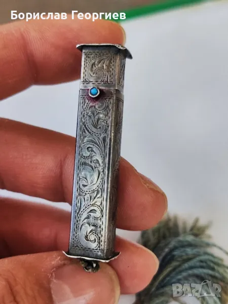 Стар сребърен държач за червило 0.900, снимка 1