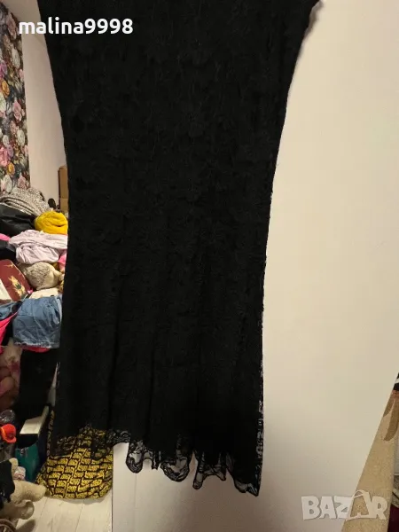 Черна дантелена рокля , снимка 1
