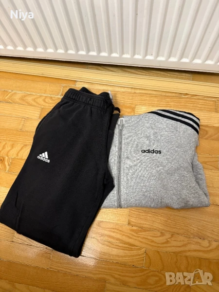 Adidas комплект: суичър с цип + анцуг, снимка 1