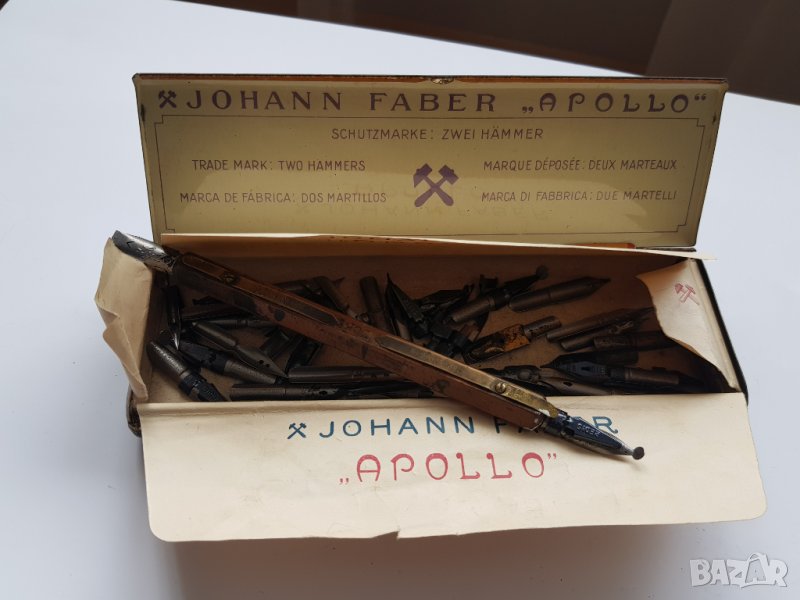 Кутия на Johann Faber "APOLLO" и перодръжка на F.Soennecken, снимка 1