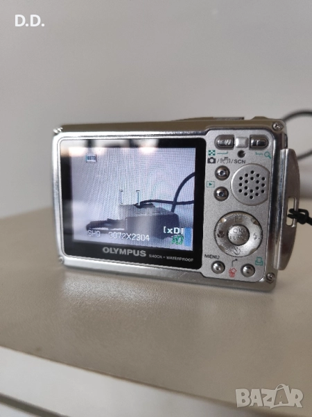 Дигитален фотоапарат Olympus M720SW с карта и зарядно, снимка 1