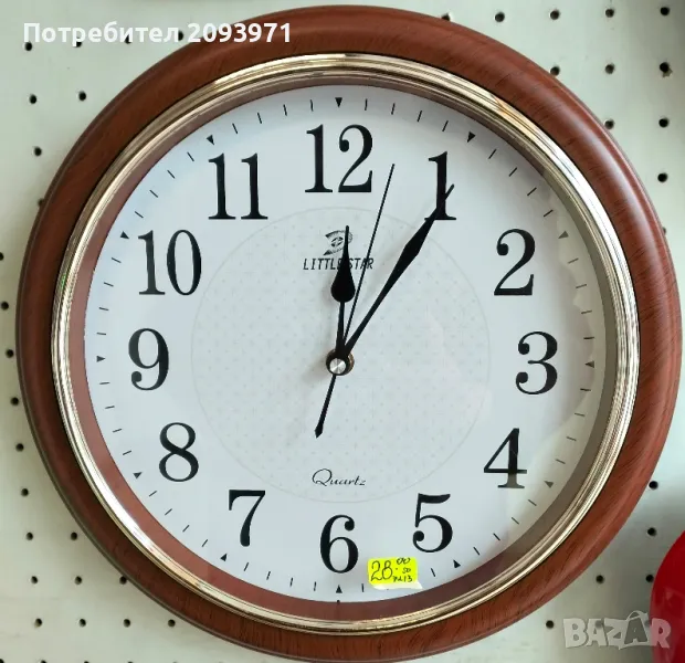Стенен безшумен часовник , снимка 1