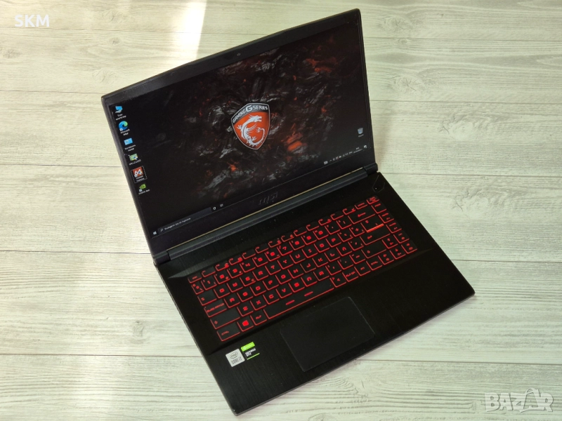i7|GTX1650Max-Q|120Hz IPS|16RAM лаптоп laptop msi мси gaming гейминг, снимка 1