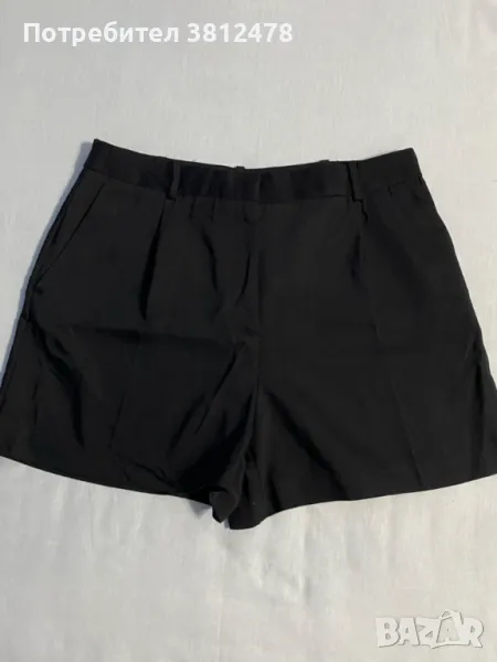 ZARA Дамски къси елегантни черни панталони, снимка 1