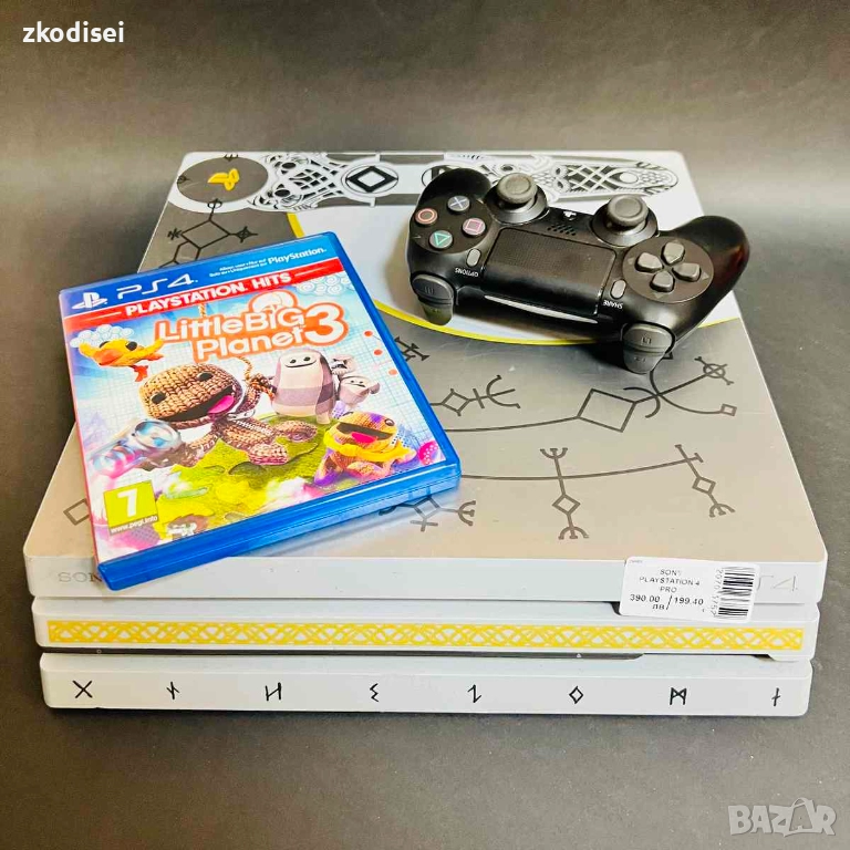 Конзола SONY - PS4 PRO с 1бр. джойстик и 1бр. игра, снимка 1