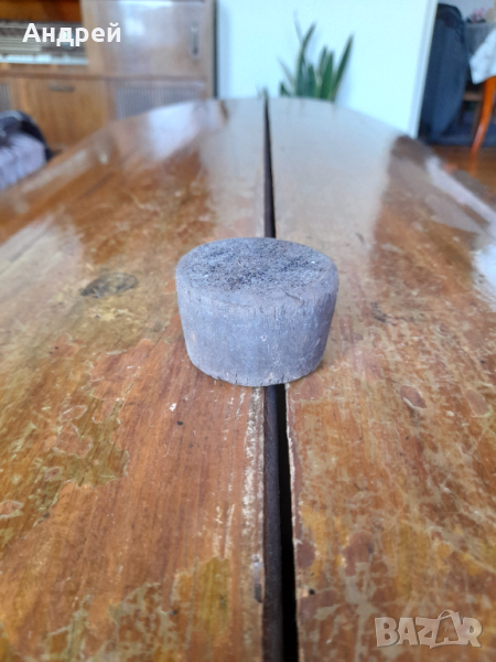 Стара дървена запушалка,тапа , снимка 1