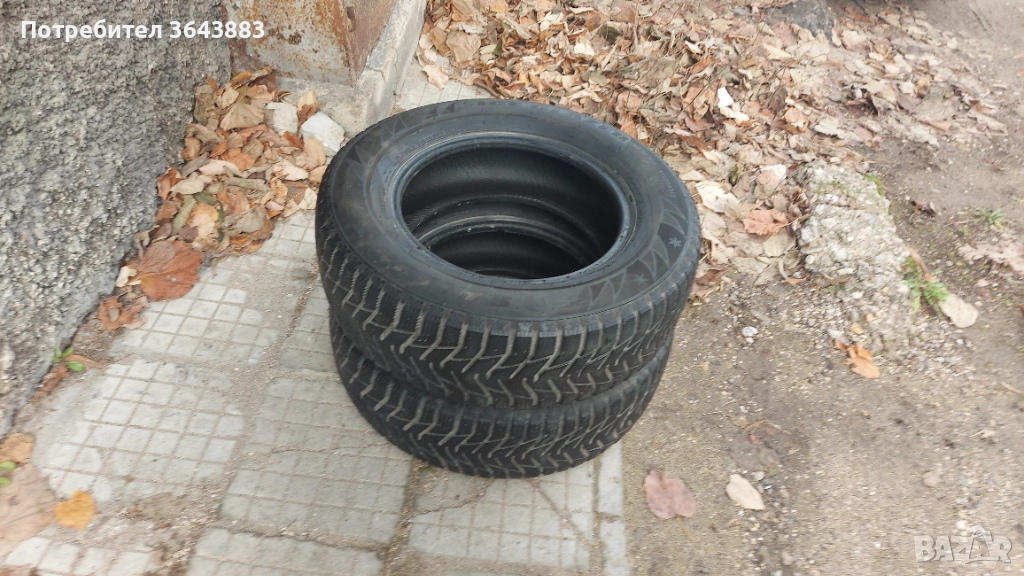 Зимни гуми -205-70-15 употребявани, снимка 1