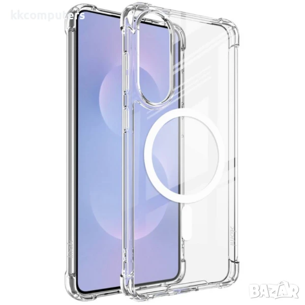 Samsung Galaxy S25 Edge IMAK Силиконов Калъф Candy Series TPU +PC/Clear MagSafe и Протектор, снимка 1