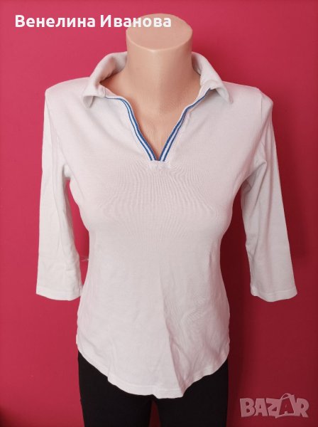 Дамска елегантна блуза с якичка и 3/4 ръкави FAIST CLASS , снимка 1