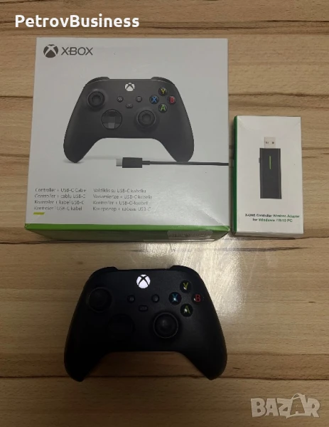 Безжичен контролер Microsoft - Black (Xbox One/Series S/X), снимка 1