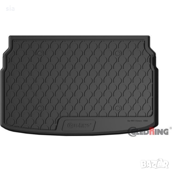 Гумена стелкa за багажник Gledring съвместима за VW T- CROSS SUV горно променливо дъно 2019, снимка 1