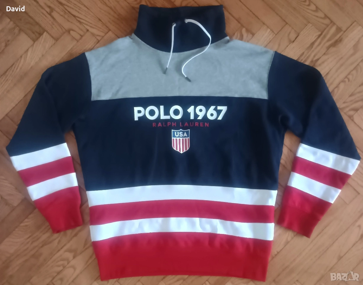 Оригинален Мъжки ватиран суичър Polo Ralph Lauren Funnel Neck, снимка 1
