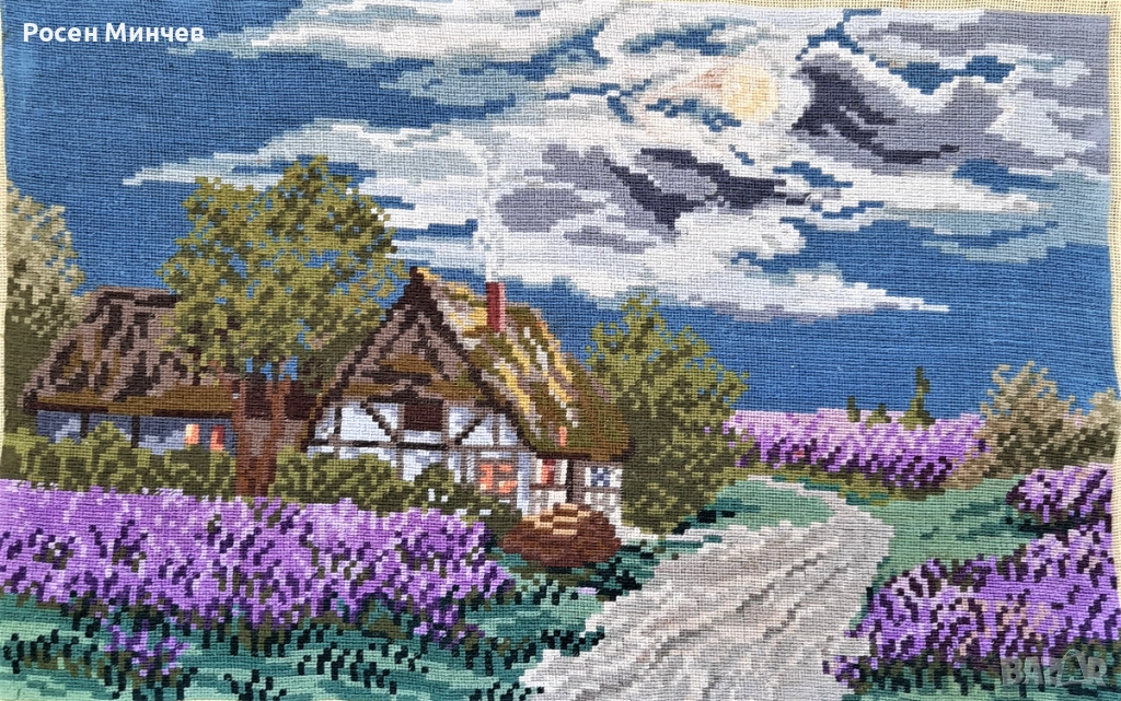 Продавам Гоблен–Silbernacht uber der Heide /Перуники-Сребърна нощ в степта/    , снимка 1