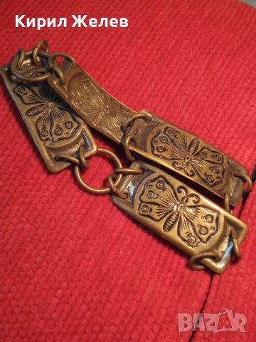 ВИНТИДЖ БРОНЗОВА ГРИВНА с ПЕПЕРУДИ 15358, снимка 3 - Гривни - 30665866