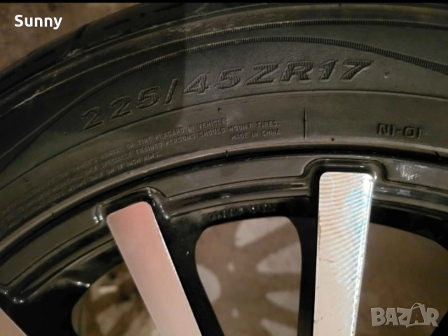 1бр. гума с джанта 225/45/17 подходяща за рез.гума, снимка 3 - Гуми и джанти - 52044590