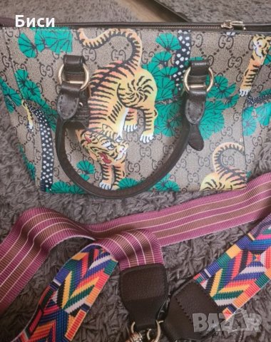Gucci/Гучи естествена кожа, снимка 4 - Чанти - 35716628