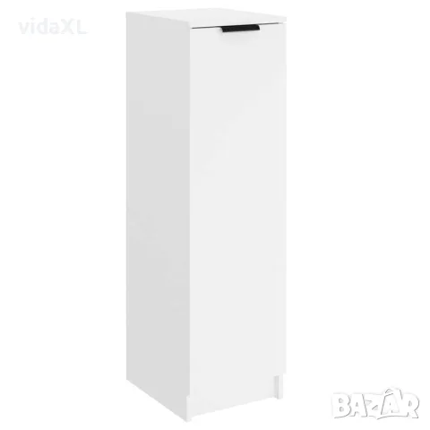 vidaXL Шкаф за обувки, бял, 30x35x100 см, инженерно дърво, снимка 1 - Скринове - 56147951