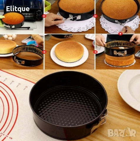 Комплект от 6бр метални форми за торта, снимка 6 - Форми - 52774916