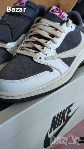 Nike Air Jordan 1 Low Travis Scott Нови Оригинални Мъжки Обувки Маратонки Размер 42 и 42.5 Номер, снимка 5 - Маратонки - 42215734