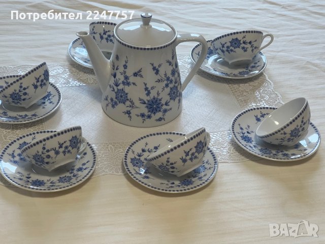 Seltmann Weiden Bayerisch Blau сервиз за чай/кафе, снимка 3 - Сервизи - 44490961