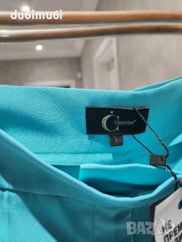 Елегантен панталон в морско син цвят, снимка 3 - Панталони - 41647517