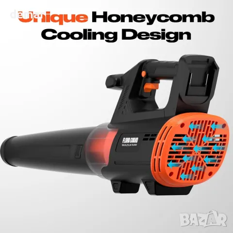FLORA GAURD Безчеткова духалка за листа (без батерия), 600CFM/190MPH и 6 нива на скорост, снимка 4 - Градинска техника - 49989184