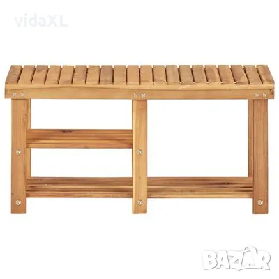 vidaXL Стелаж за обувки, 90x32x46 см, акациево дърво масив（SKU:45932）, снимка 3 - Други - 49129555