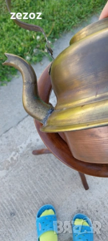 Висока поставка масив с чайник, снимка 3 - Декорация за дома - 53673616