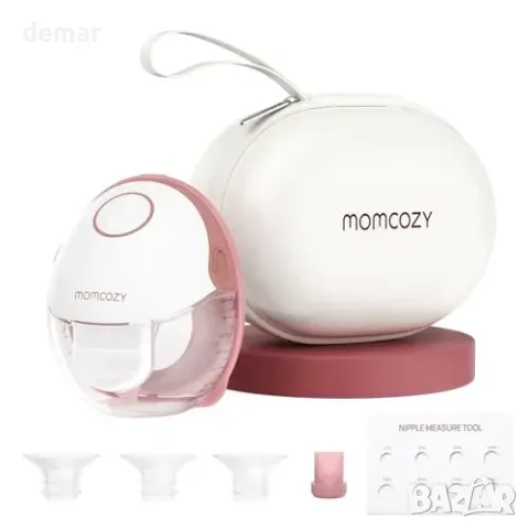 Единична преносима помпа за кърма Momcozy M6 без свободни ръце, червена, снимка 2 - Помпи за кърма - 55945925