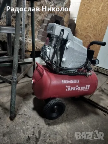 Компресор Einhell 24 литра Работещ перфектно , снимка 2 - Компресори - 56060704