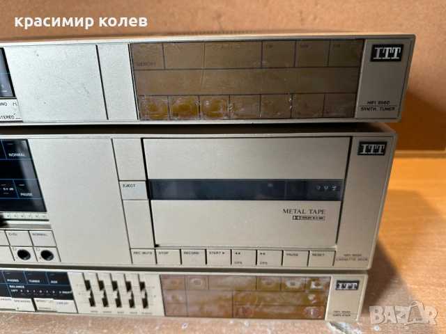 тунер, дек и усилвател на "ITT", снимка 4 - Ресийвъри, усилватели, смесителни пултове - 53391931