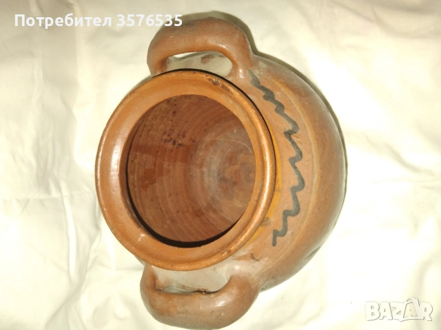 Продавам глинено гърне с дръжки, снимка 3 - Други - 53222187