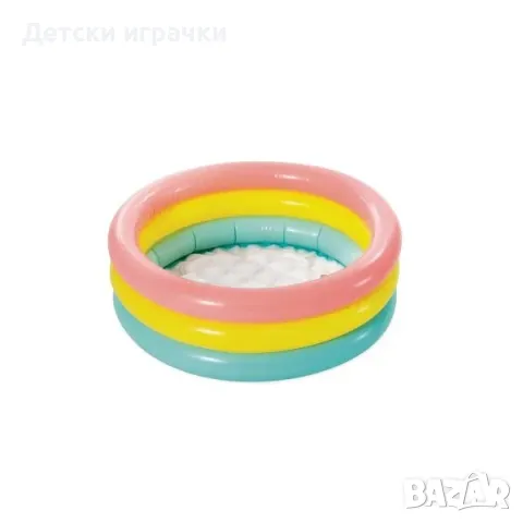 Бебешки надуваем басейн Intex Sunset Glow, 61 х 22 см, с меко дъно , снимка 5 - Басейни и аксесоари - 49922551