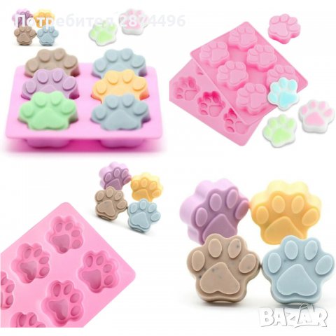 3782 Молд с 6бр лапички, снимка 7 - Форми - 39057455