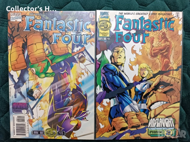 Лот 4 ретро комикса и 3 карти на Марвел Marvel Punisher, Wolverine, Fantastic 4 Улвърин, Пънишър, снимка 3 - Списания и комикси - 52226633