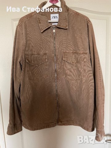  🤩 ново дънково яке риза сафари спортно сако  спортно елегантно  Zara размер L, снимка 10 - Сака - 44449933