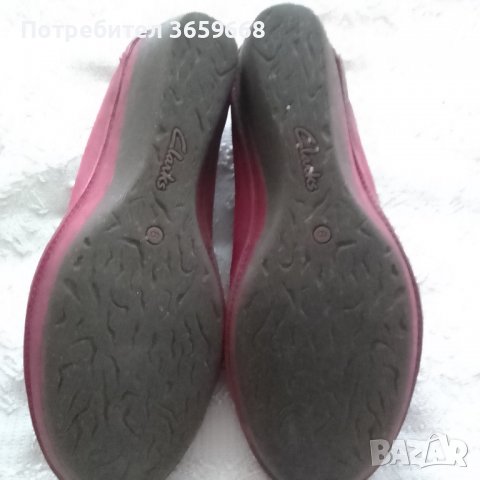 Дамски велурени обувки Сlarks,размер 6(39)., снимка 4 - Дамски елегантни обувки - 40192732