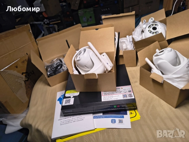 5MP PTZ безжична система за охранителна камера ВГРАДЕН 1T HDD с двупосочно аудио , снимка 7 - IP камери - 51995756