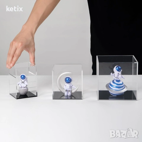 Прозрачна акрилна кутия,10x10x10, снимка 4 - Други - 53731969