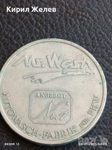 Стар жетон токен за автомивка Mr.Wash рядък за КОЛЕКЦИЯ ДЕКОРАЦИЯ 23254, снимка 4 - Други ценни предмети - 51461043