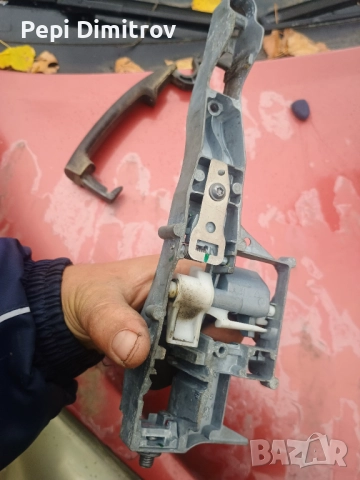 Предна дясна  дръжка + основа за отваряне врата Peugeot 207 (2006-2015, Пежо 207