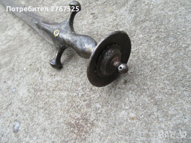 Стар Индо-Персийски Тулвар 19 век сабя меч острие шамшир, снимка 3 - Антикварни и старинни предмети - 40037144