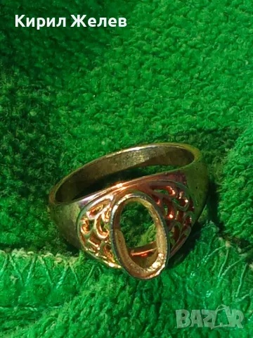 ПОЗЛАТЕН КЛАСИЧЕСКИ АРТ ПРЪСТЕН от БЛАГОРОДНА СТОМАНА с ЖЪЛТА ПОЗЛАТА и ГНЕЗДО За СКЪП КАМЪК 34805, снимка 15 - Пръстени - 47120497