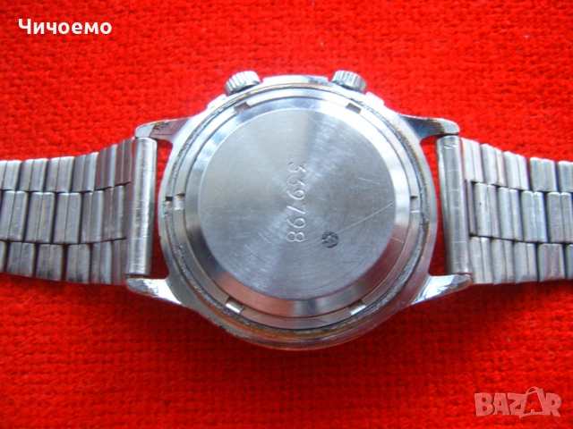 Poljot аларм будилник СССР Ретро мъжки ръчен часовник -будилник, снимка 5 - Антикварни и старинни предмети - 52930088