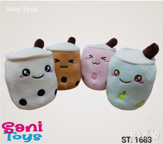 Плюшена играчка Бабъл Boba Tea Bubble Tea Cup
