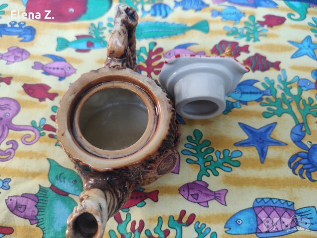 Симпатичен винтидж чайник с мечета Paul Cardew, снимка 11 - Колекции - 52344618