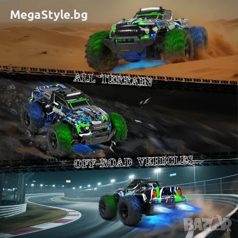 JOYTREKY High-Speed RC Car (1:18) – Зелена Офроуд Количка с Дистанционно Управление, снимка 7 - Коли, камиони, мотори, писти - 55960115