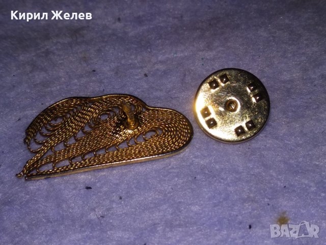ПОЗЛАТЕНА ФИЛИГРАННА РЕТРО АРТ РЯДКА БРОШКА / ЗНАЧКА от БРАГОРОДНА НЕРЪЖДАЕМА СТОМАНА 37044, снимка 4 - Колекции - 41649160
